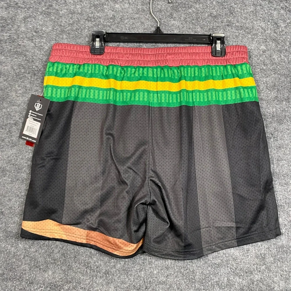 Baseball Lifestyle 101 BL101 Mens Pencil Shorts Black‎ Mesh Athletic Large NEW